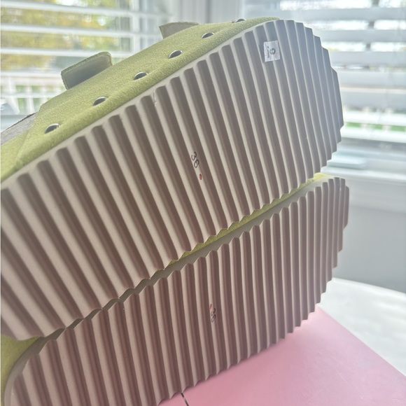 Free People Intentionally Blank Dreams Flatform Sandal Pistachio size 36 New - Picture 6 of 7